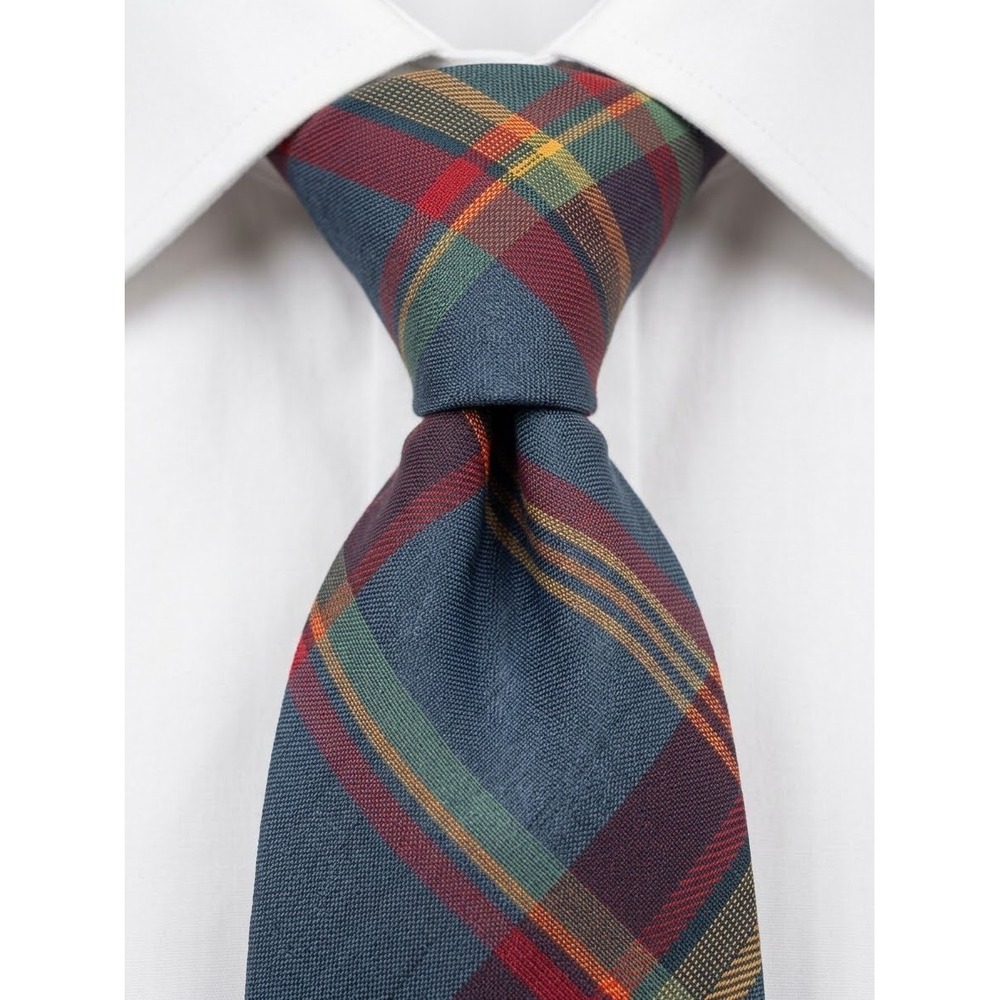 Pendleton Country Traditionals Blue Red Plaid Tartan Necktie 4 Inch SEE NOTE